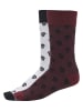Urban Classics Basic Socks in burgundy/white