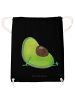 Mr. & Mrs. Panda Stoffbeutel Avocado Schwangerschaft ohne Spruch in Schwarz