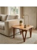 FineBuy Couchtisch in Braun / Akazie / 60x60x40