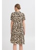 ICHI Kleid IHMARRAKECH Loose fit in Caribou Animal Aop