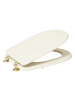 5five Simply Smart WC-Sitz DUO in Ecru, 36 x 49 x 4,5 cm