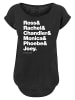 F4NT4STIC T-Shirt Friends Ross Rachel Chandler Monica Phoebe Joey in schwarz