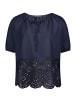 Betty Barclay Schlupfbluse mit Schmuckkanten in dunkelblau