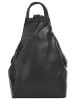 piké Rucksack echt Leder in schwarz