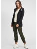 Oxmo Kapuzensweatjacke OXVicky Sweat Zip-Hoodie Long in Schwarz