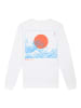 F4NT4STIC Unisex Sweatshirt Kanagawa Welle Japan in weiß