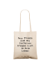 Mr. & Mrs. Panda Shopping Tasche Spruch Neue Freunde finden mit ... in Creme