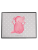 Mr. & Mrs. Panda Schreibtischunterlage Axolotl Hurra ohne Spruch in Grau Pastell
