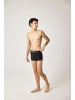 SNOCKS Boxershorts mit kurzem Bein aus Bio-Baumwolle Schwarz 3 Stück