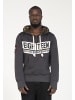 PLUS EIGHTEEN Herren Kapuzenpullover in Schwarz Melange