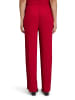 BETTY & CO Stretch-Hose mit Plissee in Dunkelrot