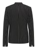 GOLDNER Kurzgröße:  Moderner Cardigan im Nadelstreifen-Dessin in schwarz