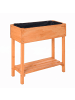 relaxdays Hochbeet in Orange - (B)80 x (H)80 x (T)30 cm
