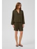 My Essential Wardrobe Langarm-Bluse DiasMW Box fit in Forest Night