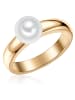 Valero Pearls Ring aus Sterling Silber mit Süßwasser-Zuchtperle in gelbgold