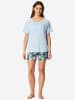 Schiesser Pyjama Modern in hellblau