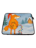 Mr. & Mrs. Panda Laptop Tasche Fuchs Weihnachten Design ohne Spruch in Weiß
