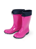 Regenliebe Gummistiefel de Fieselregen Langschaft in fuchsia/dunkelblau