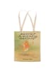 Mr. & Mrs. Panda shopping bag Rotkehlchen Federn Design mit Spruch in Weiß
