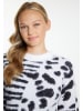 myMo Damen Strick Pullover in Weiss