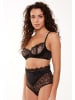 Linga Dore slip Taille in Schwarz