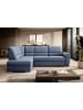 MF Design Silver Recamiere Links in Navyblau -  (L) 270 x (B) 270 x (H) 93 cm