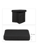 relaxdays Faltbarer Sitzhocker in Schwarz - 38 x 38 cm