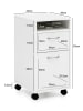KADIMA DESIGN Rollcontainer WL5.901 33x63x38 cm Schreibtisch-Unterschrank