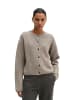Marc O'Polo Tweed-Cardigan regular in Dark Beige