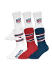 NFL Socken 6er Pack in New England Patriots/Weiß