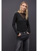 Street One Shirt mit Spitzendetail in Black