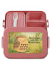 Mr. & Mrs. Panda MEPAL Bentobox Eule Federschmuck Design mit Spruch in Rot Pastell