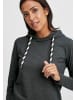 Oxmo Hoodie OXWandy 21300553ME Kapuzenpullover mit abgerundetem Saum in Grau