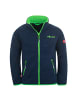 Trollkids Fleece Jacke "Oppdal XT" in Marineblau / HellgrÃƒÂ¼n