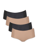 Sloggi Panty 4er Pack in Schwarz/Nude