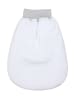 TupTam Baby Strampelsack mit Bund für Mädchen  und Jungen in weiß/transparent