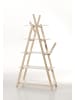 58 aufm Kessel STANDREGAL Karilynn 90x34x169 Kinderzimmerregal MDF+Massivholz Weiß