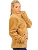 Reichstadt Damen Regular Fit Fleecejacke Kuschelige in Camel