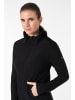 super.natural Merino Sweatjacke in schwarz