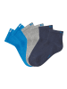 Bench Kurzsocken in 2x marine, 2x grau meliert, 2x royalblau