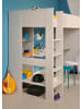 Parisot Hochbett mit Schreibtisch und Stauraum Bett 90 x 200 cm