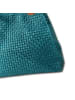 Toscanto Toscanto Handtasche, Umhängetasche Leder türkis, braun ca. 31cm