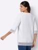 Sieh an! 3/4-Arm-Shirt in weiß