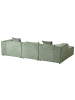 Beliani 3-Sitzer Sofa DOLVA in Grün/Schwarz - (W) 294 x (H) 72 x (L) 170 cm