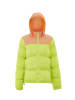 hoona Damen Wattierte Steppjacke in Saure Limette Aprikose