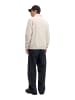 Jack & Jones Sweatshirt JJESOHO HALF ZIP FLEECE in Beige