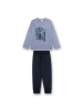 Sanetta Pyjama in Blau/Grau