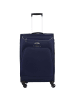 D&N Travel Line 6404 - 4-Rollen-Trolley M 68 cm (blau) in blau