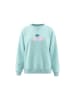 IZIA Women Sweatshirt in Aqua