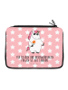 Mr. & Mrs. Panda Bleistiftetui Einhorn Woodstock mit Spruch in Rot Pastell